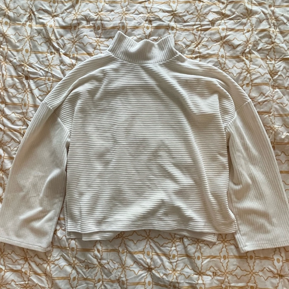 Time and Tru Drop Shoulder Mock Neck Oversized Medium